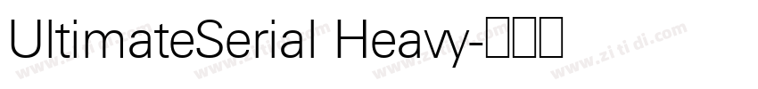 UltimateSerial Heavy字体转换